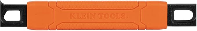 Klein Tools 66092 Nail Puller with Integrated Dimpler, Heavy-Duty Carbon Steel Cats Paw Pry Bar, 10-Inch