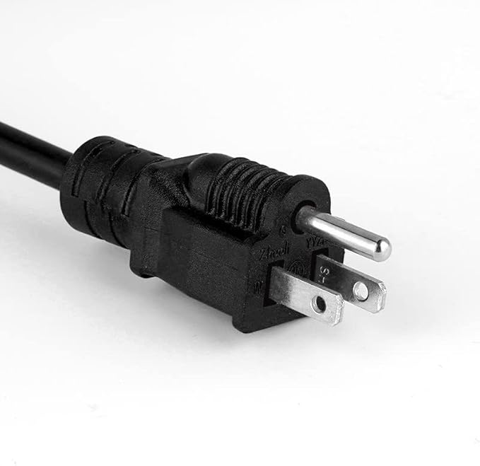 2-Pack 3ft Extension Cord Outdoor 16 SJTW AWG Heavy Duty Power Cord 3 Prong, NEMA 5-15P to NEMA 5-15R, Power Cable for Indoor and Outdoor Use, ETL Listed