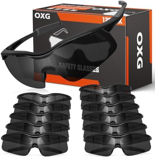 OXG Safety Glasses for Men Women, ANSI Z87 UV Protection Protective Eyewear