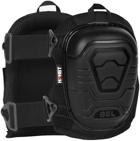 Professional Heavy-Duty Work Knee Pads with Gel & Foam Cushion – Slip-Resistant Support for Construction, Flooring, and Gardening (Black)