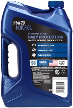 Valvoline Daily Protection SAE 5W-20 Synthetic Blend Motor Oil 5 QT