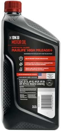 Valvoline High Mileage 150K with MaxLife Plus Technology 10W-30 Motor Oil 1 Quart