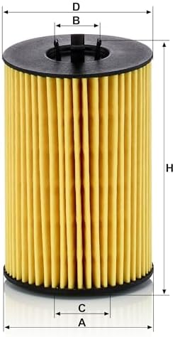 Mann Filter HU 7020 z Cartridge Oil Filter Replacement Compatible With Audi A3 (2015-2016), Volkswagen Beetle (2015), Golf (2015), Golf SportWagen (2015), Jetta (2015)