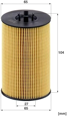 Mann Filter HU 7020 z Cartridge Oil Filter Replacement Compatible With Audi A3 (2015-2016), Volkswagen Beetle (2015), Golf (2015), Golf SportWagen (2015), Jetta (2015)