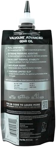Valvoline Flexfill SAE 75W-90 Full Synthetic Gear Oil 1 QT, Case of 4