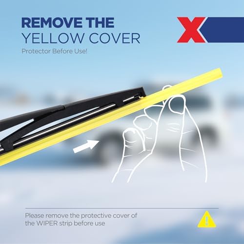 12 Inch Rear Wiper Blade Replacement for Honda CRV 2022-2017;Jeep Wrangler 2024-2018;Nissan Armada 2024-2005 Murano 2023-2009 Cube 2014-2009 OEM Quality Back Windshield Wiper Blade(12B/H306)