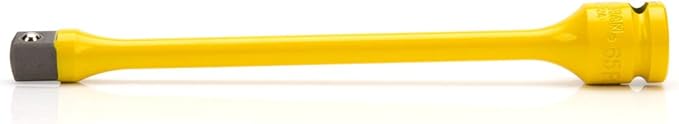 Steelman 1/2-Inch Drive 65 ft-lb Torque Extension for Impact Wrench, 8-inch Extension, Corrosion-Resistant Powder-Coated Steel, Yellow