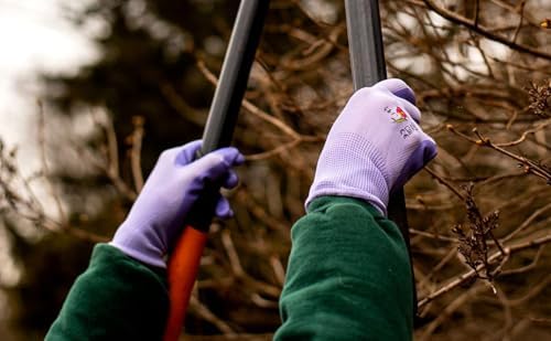 G & F Products Women's Gardening Gloves, Micro Foam Nitrile Coated Work Gloves for Gardening, Yard Work & Pruning