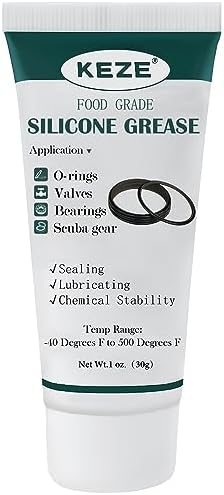 KEZE Waterproof Food Grade Silicone Lubricant Plumbers Grease for O Rings