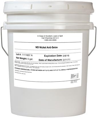 Vibra-TITE 9072 Nickel Anti-Seize Lubricant Compound, 5 Gallon Plastic Pail