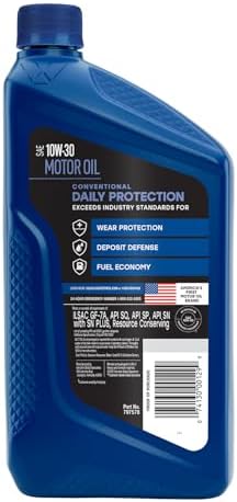 Valvoline Daily Protection SAE 10W-30 Conventional Motor Oil 1 QT, Case of 6