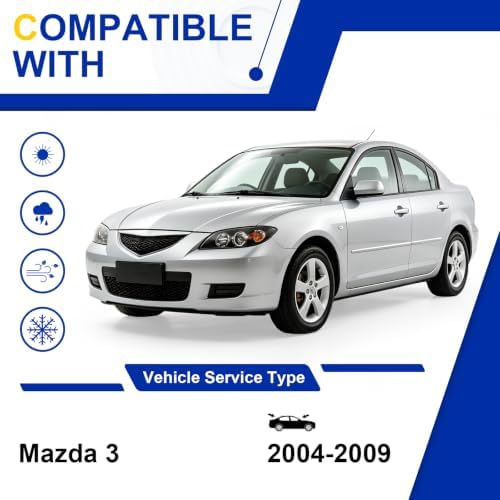 KAIYI 3 Windshield wipers Compatible with Mazda 3 2004-2009