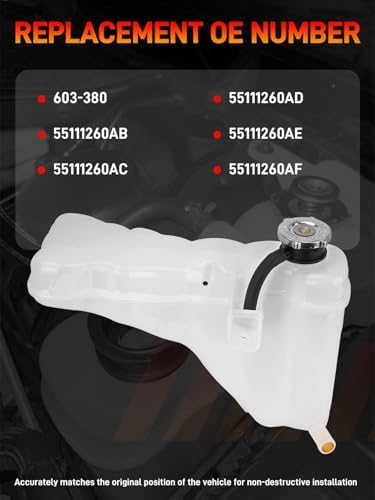 603-380 Engine Coolant Reservoir Tank with Cap