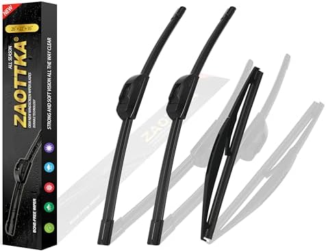 26"+22"+16" Windshield Wiper Blade Replacement Kit for 2005-2021 Honda Odyssey - OEM Quality All Season Windshield Wiper U/J Hook (Set of 3)