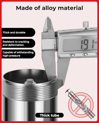 Grease Gun Replacement Tube is Compatible with Mil.Waukee.2646-20 2-SPD, 2446-21XC, 2446-20, Precision fit Threading, High-Density Iron Pipe, No Deformation, No Leakage