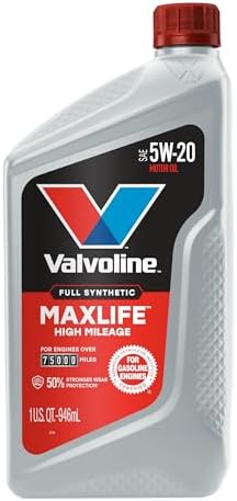 Valvoline MaxLife High Mileage Full Synthetic 5W-20 Motor Oil 1 Quart