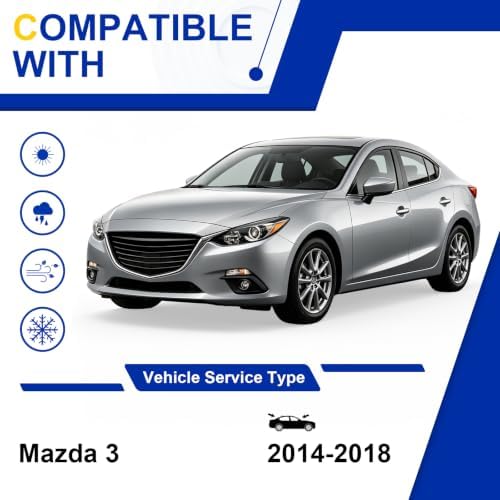 KAIYI 3 Windshield wipers Compatible with Mazda 3 2014-2018