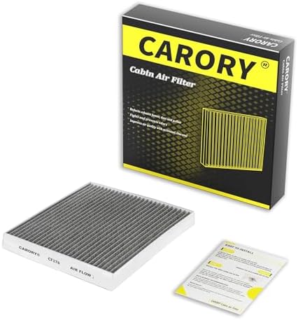 CARORY Cabin Air Filter w/Activated Carbon for Ford Explorer 2011-2019, Flex 2009-2019, Taurus 2009-2019, Police Responder Hybrid 2019-2020, Lincoln MKS 2010-2016, MKT 2010-2019, and More, CF176