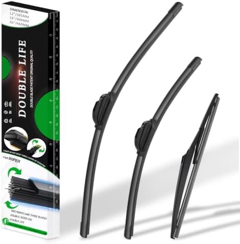 Windshield Wiper Blades compatible with 19-24 Toyota RAV4/06-15 Mazda 5