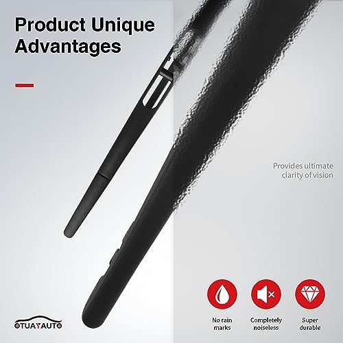 OTUAYAUTO Rear Windshield Wiper Arm Blade Set Replacement for Honda CRV CR-V 2017-2022 SUV OEM Factory Style