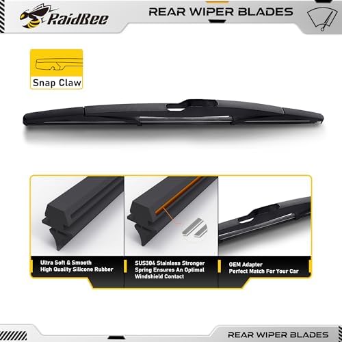 Rear Wiper Blade 14 inch, OEM Replacement for Ford Edge 2007-2014, Nissan Versa 2010-2007, 2012 +More Rear Windshield Wiper (H353/14-D)