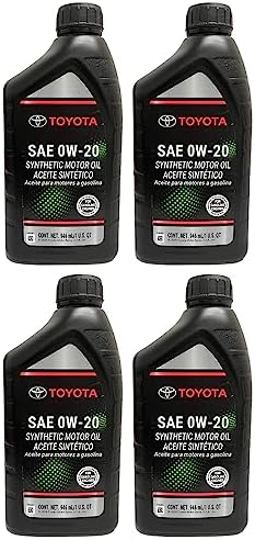TOYOTA Genuine OEM 00279-0WQTE-01 Oil (4 QUARTS)
