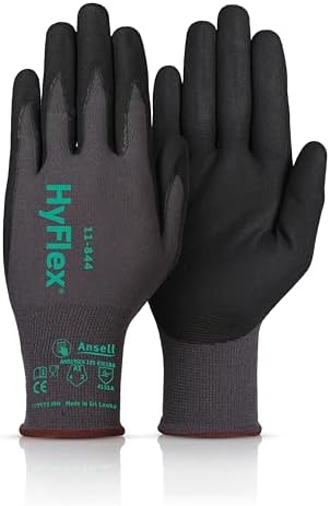 Ansell HyFlex Multi-Purpose Touchscreen Work Gloves with Aerofit Precision Comfort Technology