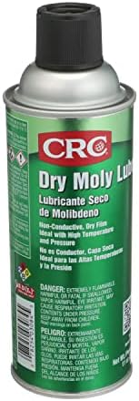 CRC Dry Moly Lube Spray - High-Temp. Molybdenum Disulfide Lubricant - 11 oz