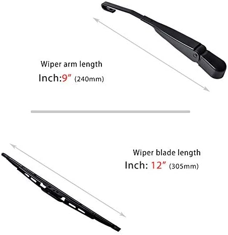 OTUAYAUTO Rear Windshield Back Wiper Arm Blade Set-Replacement for 2012-2016 Honda CRV CR-V OEM 76720-T0A-003 Rear Wiper Kits Accessories Parts