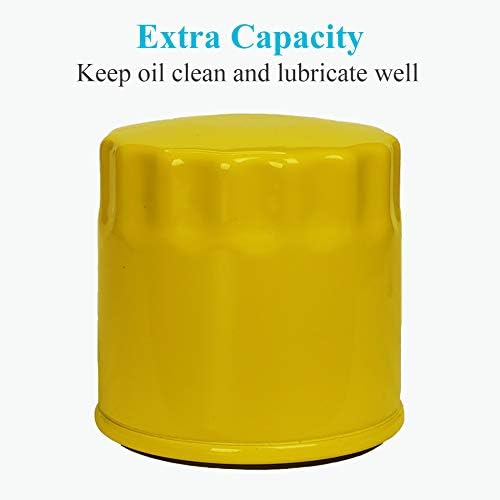 HOODELL 4 Pack 52 050 02-S Oil Filter Fits Kohler Engine, Professional 52 050 02 5205002S 52 050 02-S1 , Extra Capacity Lawn Mower Oil Filter