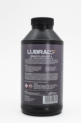 DOT 4 Brake Fluid - High Boiling Point & Chemical Stability - Compatible with Metal and Rubber Seals - Heavy-Duty Hydraulic Performance - 12 Oz | 12-Pack