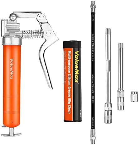 ValueMax Mini Grease Gun Kit, 3500 PSI Pistol Grip with 3 OZ Cartridge