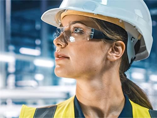 amoolo Safety Glasses for Men Bulk of 24, Protective Eyewear for Men Women, ANSI Z87.1 Impact Resistant Eye Protection for Work, Lab, Construction (Pack of 2)