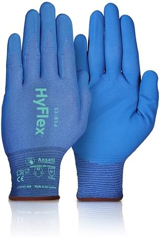 Ansell HyFlex Multi-Purpose Touchscreen Work Gloves with Aerofit Precision Comfort Technology