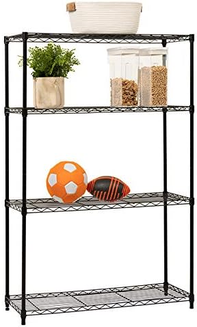 14x36x54 Inch 4-Shelf Storage Shelves Heavy Duty Shelving Unit for Kitchen Metal Shelves Garage Organizer Wire Rack Shelving Storage Unit Shelf Adjustable Utility NSF Certification Commercial