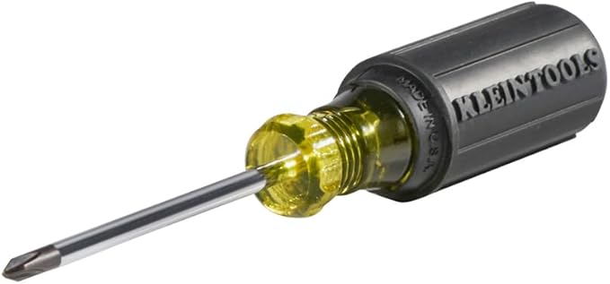 Klein Tools 85445 Screwdriver Set, Made in USA, Slotted, Phillips and Square Tip Drivers, Non-Slip Cushion Grip, 5-Piece
