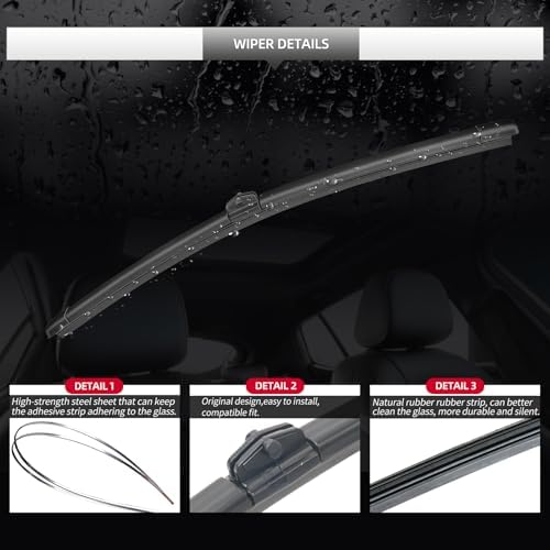 Rear Windshield Wiper Blade and Arm for BMW iX for Car Window