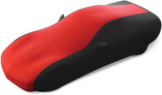 SR1 Performance C5 Corvette Car Cover 1997–2004 – Indoor Stretch Satin, Soft Breathable Dust Protection, Ultraguard Z06, Convertible, Hardtop (Red/Black)