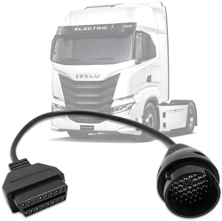 Truck OBD1 to OBD2 Cable for Iveco 38pin to 16pin Diagnostic Adapter