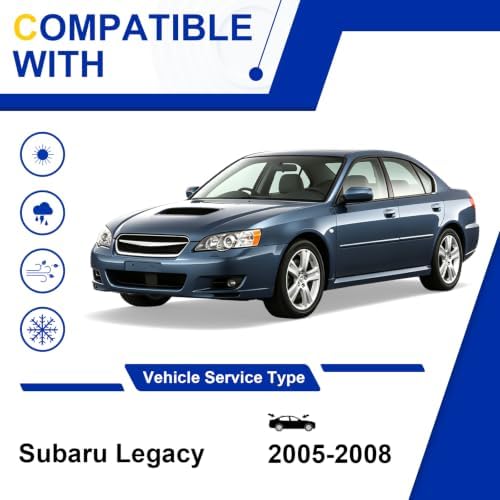 KAIYI 3 Pack Windshield Wipers Compatible with Subaru Legacy 2005-2008
