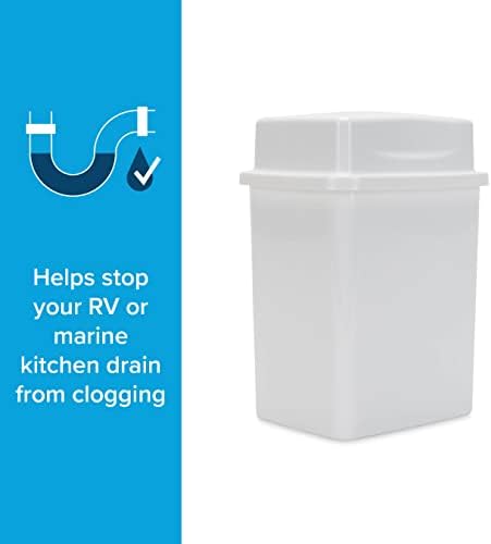 Camco Cooking Grease Storage Bin | Help Stop RV and Marine Kitchen Drains from Getting Clogged | Foil Liners Hold Liquid Up to 200-Degrees Fahrenheit (42281)
