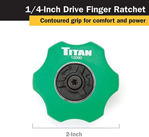 Titan 12090 1/4-Inch Drive 72-Tooth Finger Ratchet