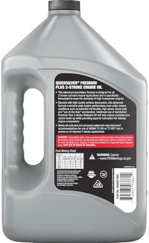 Quicksilver Premium Plus Synthetic Blend 2-Stroke Engine Oil, 1 Gallon