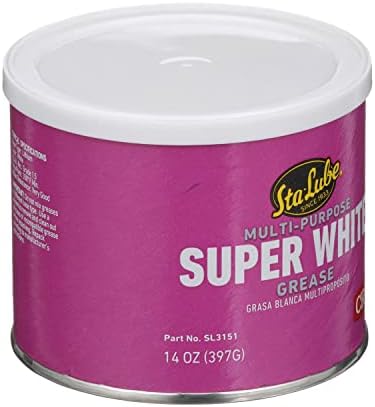 Sta-Lube Super White Multi-Purpose Lithium Grease SL3151-14 Wt Oz. Can, Durable, Multi-Purpose Grease