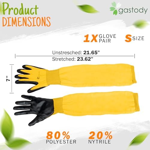 Long Sleeve Gardening Gloves for Women & Men, Long Cuff Garden Gloves