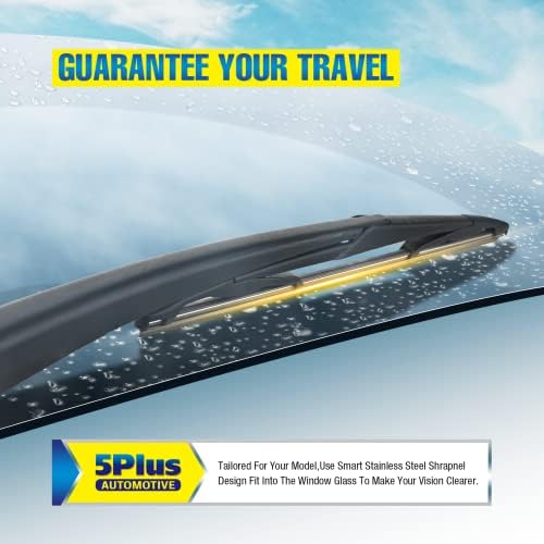 5 PLUS 12" Back Wiper fits Ford Focus 2012-2018,Fiesta 2011-2019 Rear Wiper