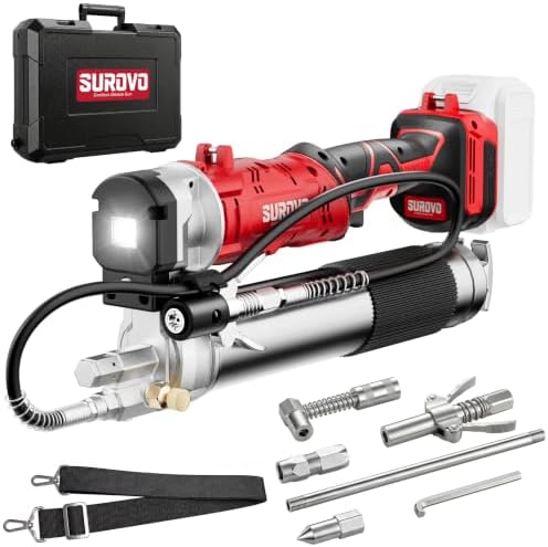 Cordless Grease Gun Compatible with Milwaukee 18V Battery (Bare Tool)
