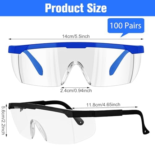 Copkim 100 Pairs Kids Safety Glasses School Protective Goggles