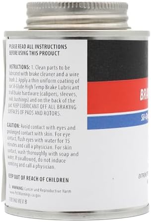 AGS Automotive Solutions Ceramic-Glyde Silicone Brake Lubricant – 8oz Brush Top Can, Advanced Noise Reduction, Exceptional Brake Pad Protection, Reliable Performance (Pack of 2)