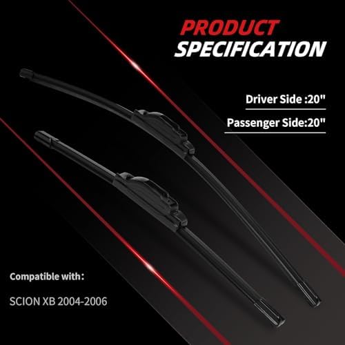 OTUAYAUTO Windshield Wiper Blades Replacement for 1999-2007 Ford F-150 F250 F350 Expedition, 1998-2025 E150 E250 E350 All-Extreme Weather Performance Quiet No Trace Front Wipers 20"+20" (Pack of 2)